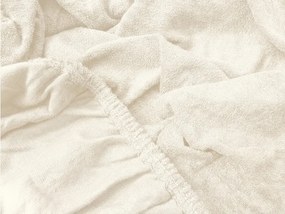 Cearsaf Frote EXCLUSIVE crem deschis 90 x 200 cm