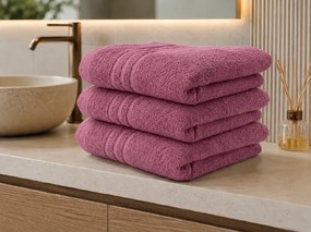 Prosop de baie CLASSIC COLOR 70 x 140 cm roz antic, 100% bumbac