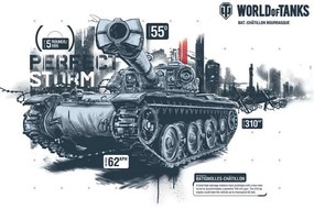 Ilustrație World of Tanks - Bat.-Châtillon Bourrasque, WOT