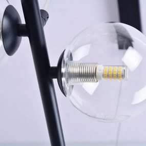 Lustră LED pe cablu HYBRID LED/15W/230V + 7xG9/6W 4000K negru