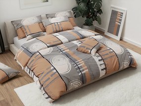 Lenjerie de pat din bumbac PINIA gri Dimensiune lenjerie de pat: 70 x 90 cm | 140 x 220 cm