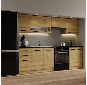 Set bucătărie ROSALIA 240 cm, stejar craft