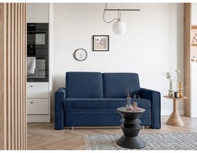Canapea albastru-închis extensibilă 168 cm Lucky Lucy – Miuform