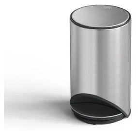 Coș de gunoi argintiu lucios cu pedală din oțel inoxidabil 10 l Arc – Joseph Joseph