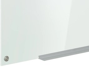 Vinsetto Tablou alb din sticlă cu tavă pentru perete fără rame, cu 4 markere și burete ștergător, 90 x 60 cm, alb | Aosom Romania