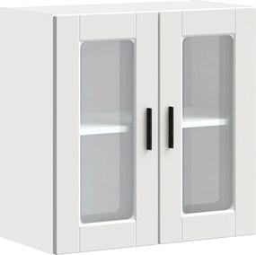 vidaXL Dulap de bucătărie cu ușă din sticlă „Porto” alb