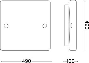 Ideal Lux - Plafonieră CELINE, 4xE27/60W/230V, 49x49, albă