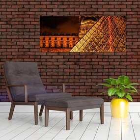 Tablou cu Louvre la Pris (120x50 cm)