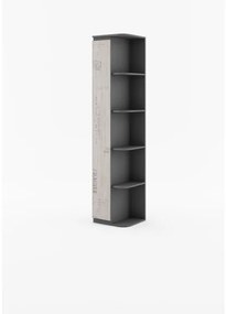 Biblioteca Sorento Grafit Si Santana Oak, 40 Cm
