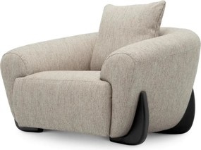 Fotoliu design LUX Siderno, Splendor light grey