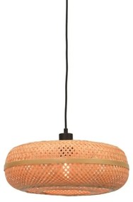 Lustra suspendata eco din bambus Palawan natur, 40x15cm