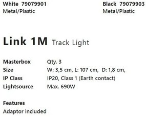 Accesoriu, Spot directionabil Allison alb, pentru sina Nordlux Link