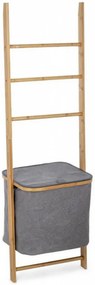Cos de rufe cu scara decorativa pentru prosoape din bambus, 42 cm, Audrey Bizzotto