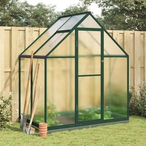 vidaXL Sere cu cadru de bază, verde, 169x114x202 cm, aluminiu