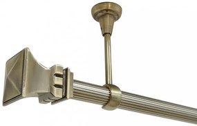 Galerie tavan fara inele VERONA striat /25 - aur antic (Alege marime: 160 cm)