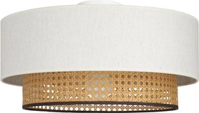 Plafonieră NATIA, 1 x E27, 60 W, 230 V, Ø 45 cm, alb/maro