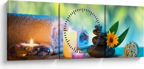 Tablou - Relaxare (cu ceas) (90x30 cm)