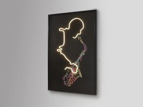 Tablou de perete decorativ cu iluminat Saxofon