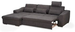 Coltar stanga extensibil, New York, 190x284x85 cm, Carbune
