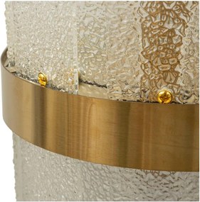 Aplică de perete aurie din sticlă Gris – Mauro Ferretti