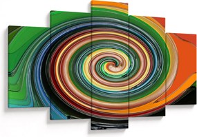 Tablou abstract - spirala colorata (150x105 cm)