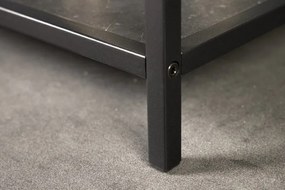 Raft design industrial Slim Line 185x77cm, negru