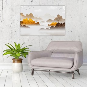 Tablou - Munții în ceață (90x60 cm)
