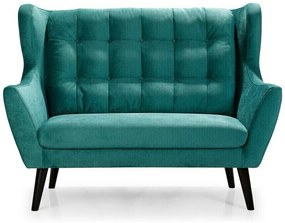 Set mobilier tapițat Milford A103Turcoaz, Tapiterie, Picioare: Lemn, Lemn: Fag