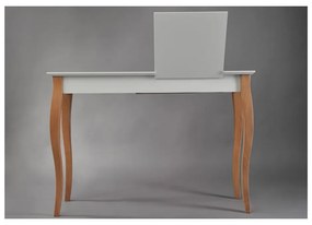 Masă de toaletă cu oglindă Ragaba Dressing Table, lungime 105 cm, alb