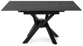 Masă de dining extensibilă cu blat din piatră cu blat suplimentar 90x150 cm Arlene – Marckeric