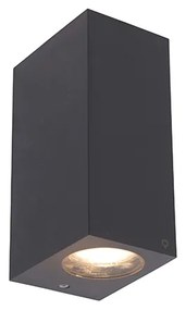 Lampă de perete inteligentă gri din plastic incluzând 2 GU10 Wi-Fi - Baleno