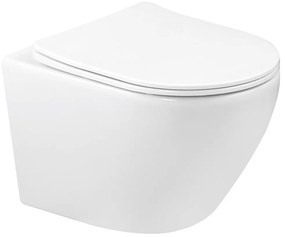 Toaletă Kasos fără ramă, montată pe perete