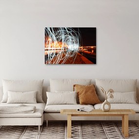 Tablou cu valuri de lumini (70x50 cm)