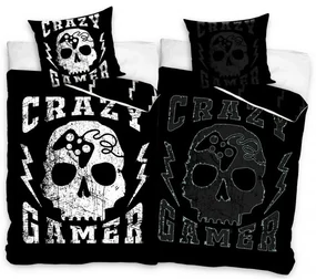 Gamer set de lenjerie de pat fosforescent 140×200cm, 70x90 cm