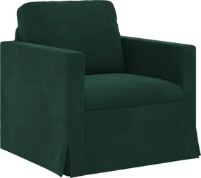 vidaXL Canapea Verde închis 78 x 78 x 80 cm Catifea