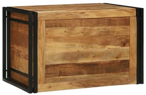 vidaXL Cutie de depozitare din lemn masiv de acacia, 80 x 50 x 50 cm