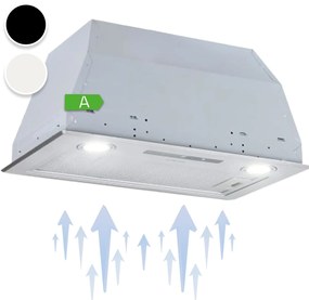 Paolo, hotă de instalare, 52,5 cm aer evacuat, 600 m³/h, LED, oțel inoxidabil