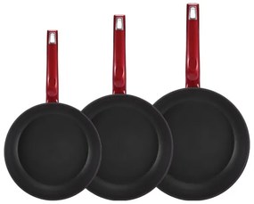 Set 3 tigai antiaderente (20,24,28CM) Bergner BG-8326-RD