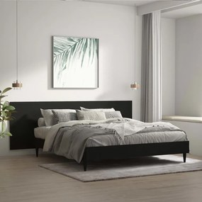 811053 vidaXL Tăblie de pat, negru, 240x1,5x80 cm, lemn prelucrat