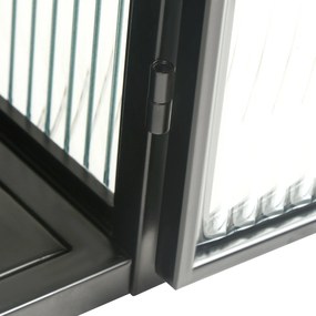 Bufet modern cu două uși, Negru | Aosom Romania