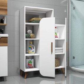 Biblioteca Form cu raft si Usa, Stil Scandinav, 90 x 132 x 32 cm