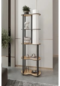 Lampă de podea NOTO cu polițe, 1xE27/40W/230V, bej/negru