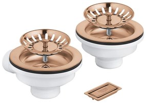 GROHE 40997DL0 - Set de scurgere cu accesorii, finisaj bronz