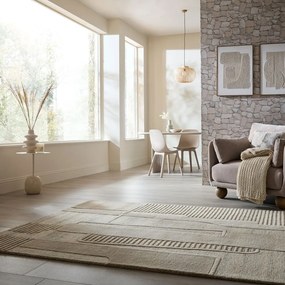 Covor grej țesut manual din lână 160x230 cm Lira – Flair Rugs