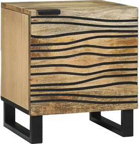 vidaXL Dulap de noapte Maro 40 x 33 x 46 cm Lemn masiv de acacia