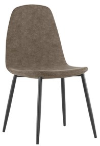STONES Scaun din piele ecologică 44cm X 50cm H. 84cm | Aosom Romania