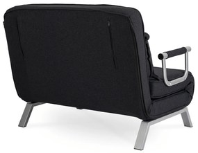JAKS Fotoliu extensibil Bart 2 negru