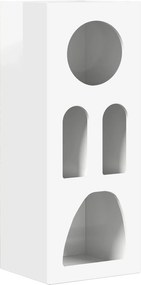 vidaXL Bufet Alb lucios 40 x 35 x 100.5 cm Lemn compozit