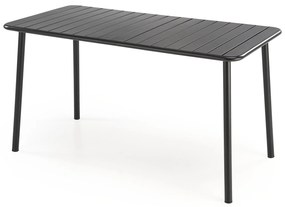 Masă de grădină Basto 1 (negru) (pentru 6 persoane). 1092371