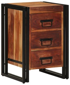 vidaXL Dulap de noapte Maro 40 x 40 x 59 cm lemn masiv de acacia